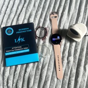 Rose gold Samsung galaxy watch